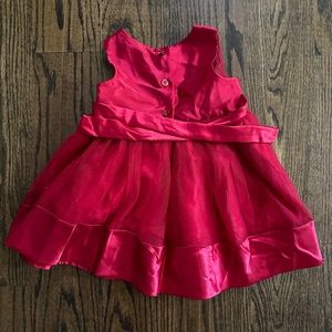 Red sparkle tulle dress, 18-24 mo